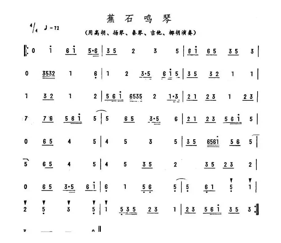 蕉石鸣琴（广东乐曲）