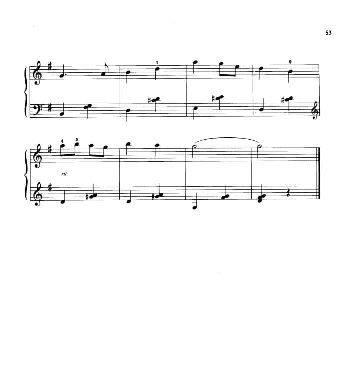 110首中国民歌钢琴小曲集：回娘家（东北民歌）