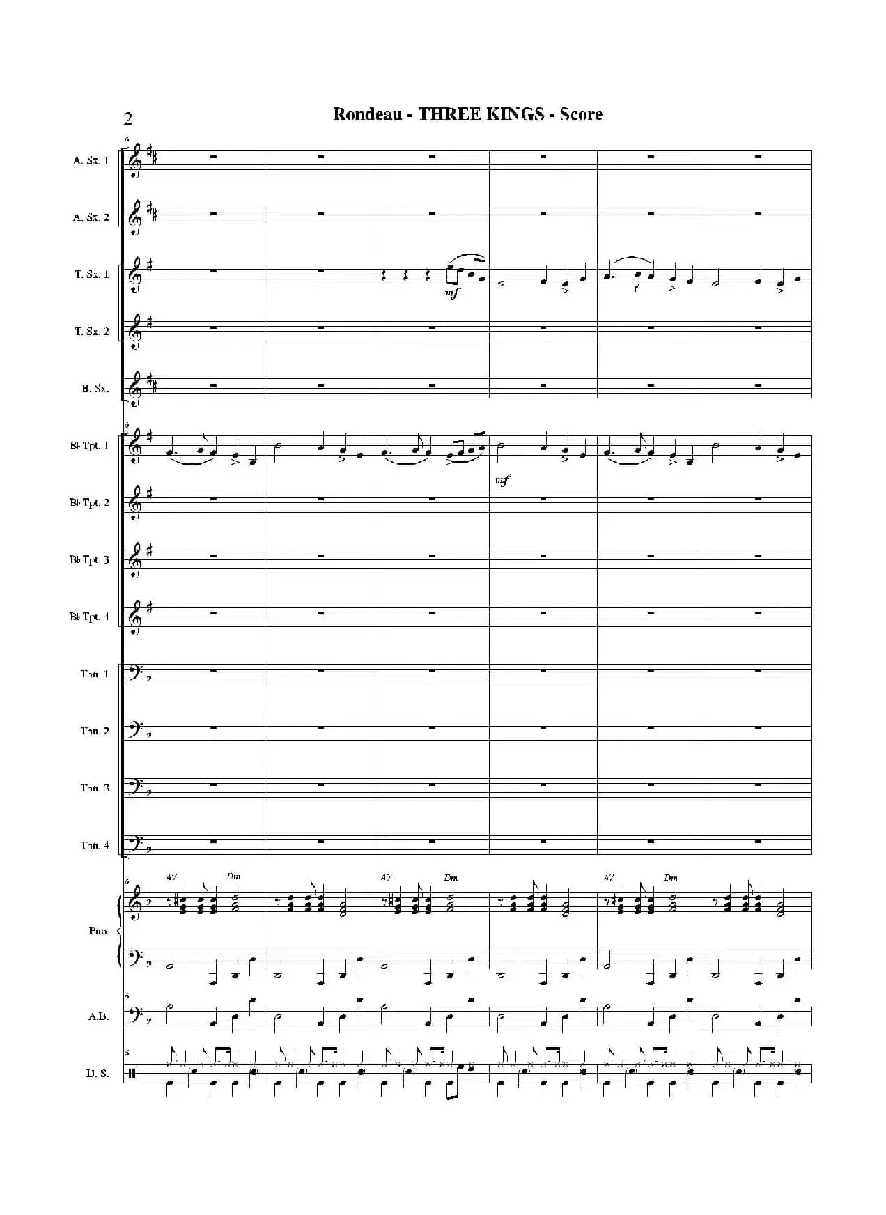 THREE KINGS（总谱）