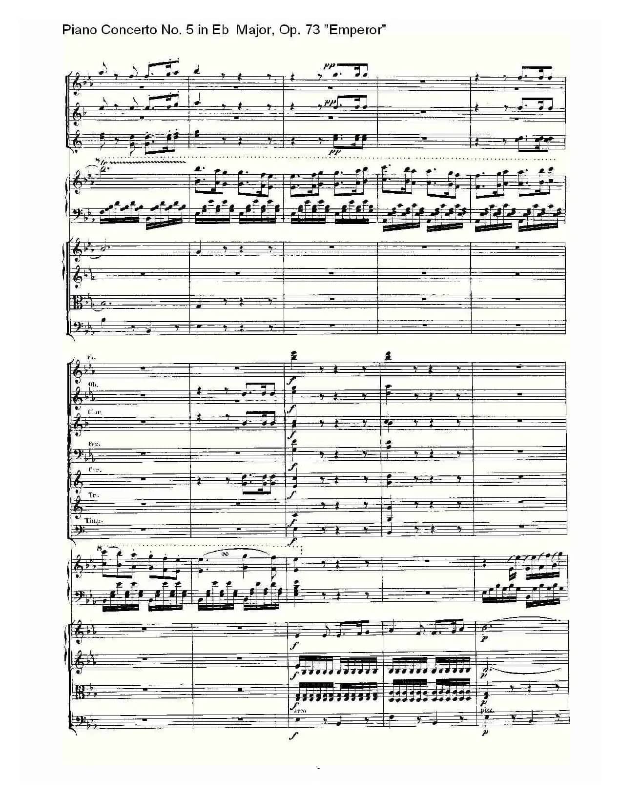 Eb大调钢琴第五协奏曲 Op.73“皇帝”第三乐章