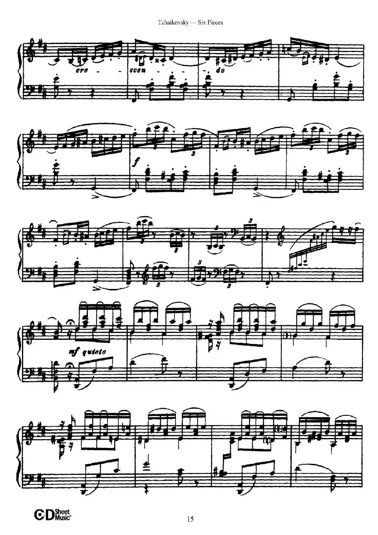 Six Pieces Op.51（6首小品·2）