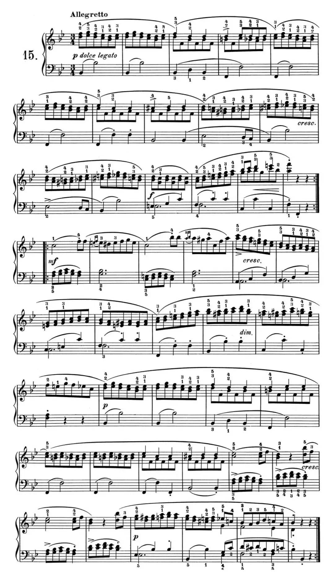 25首车尔尼Op.748练习曲（NO.15）