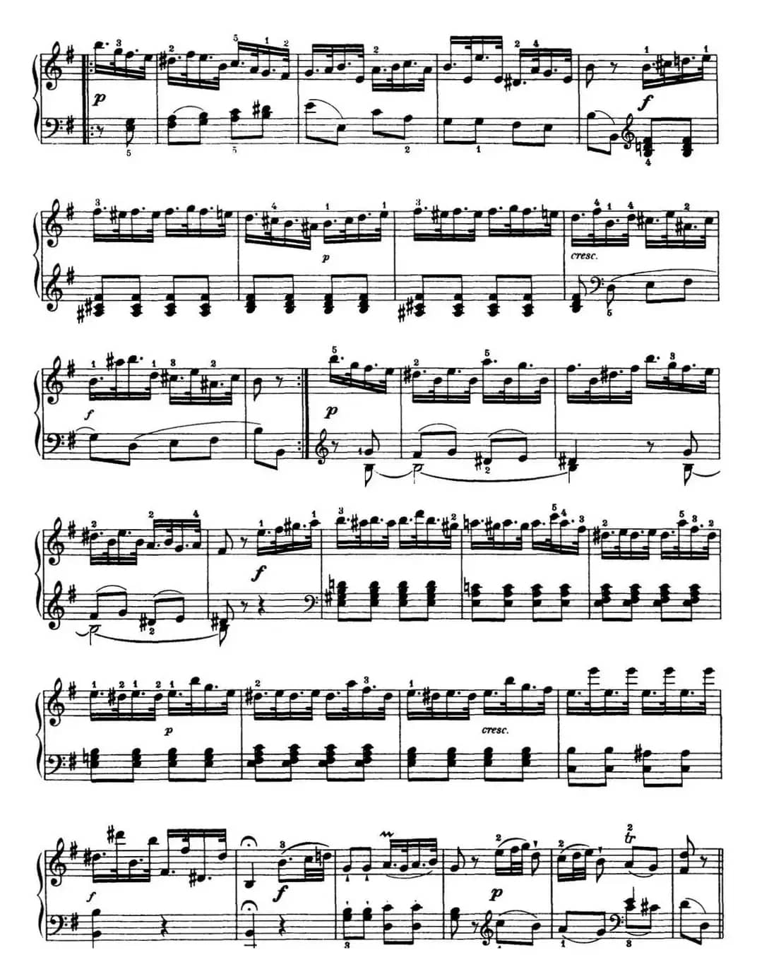 海顿 钢琴奏鸣曲 Hob XVI 39 in G major