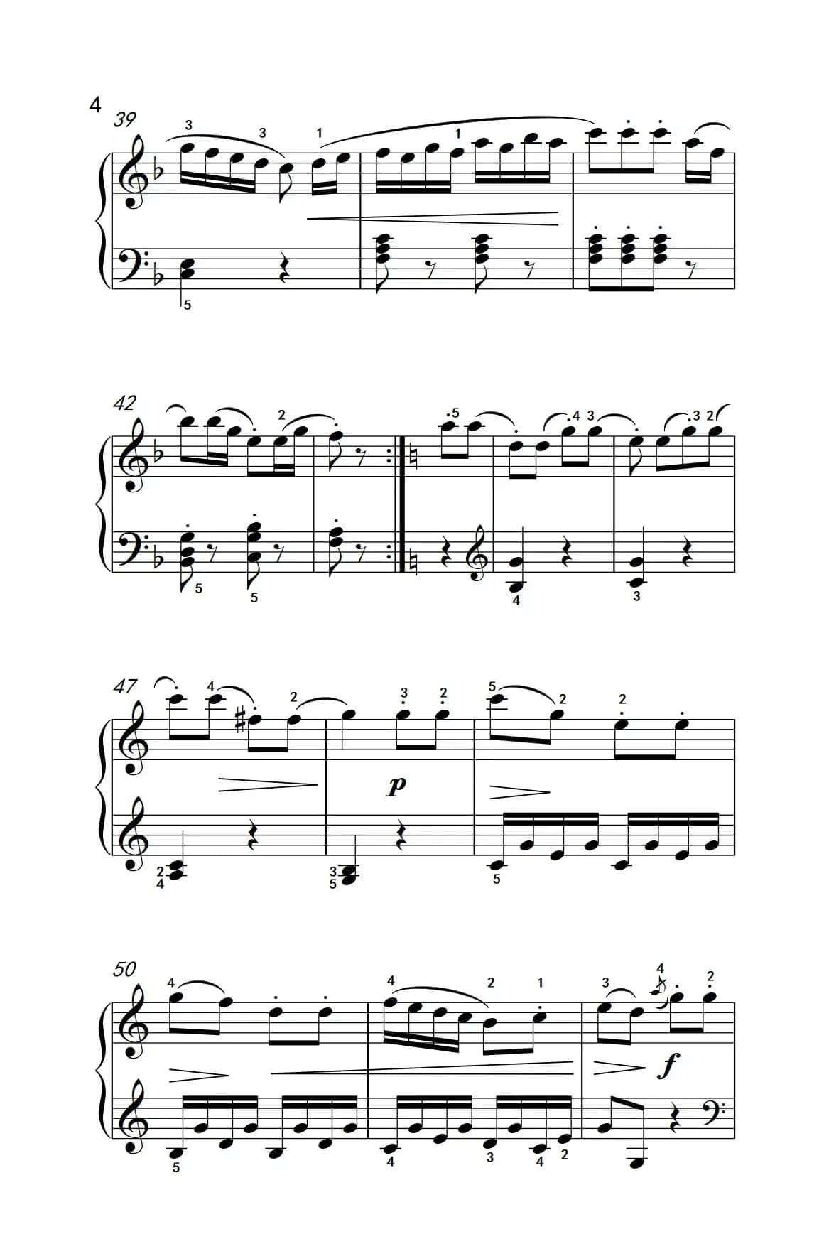 第四级 1.回旋曲（中央音乐学院 钢琴（业余）考级教程 4-6级）