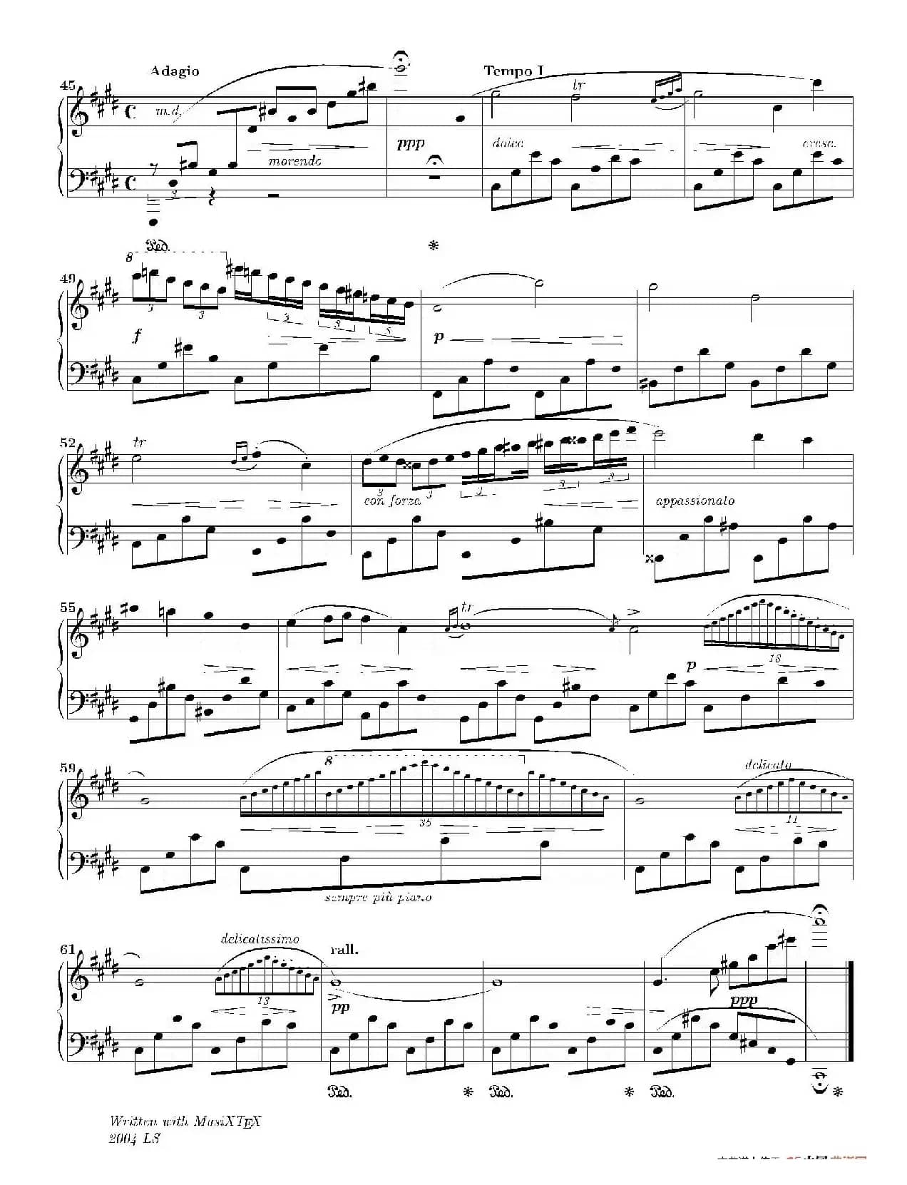 Nocturne in c-sharp Minor Op.posth (升c小调夜曲)