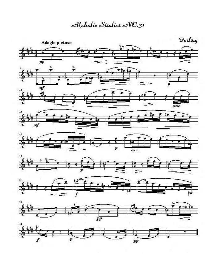 四十八首旋律练习曲之三十一