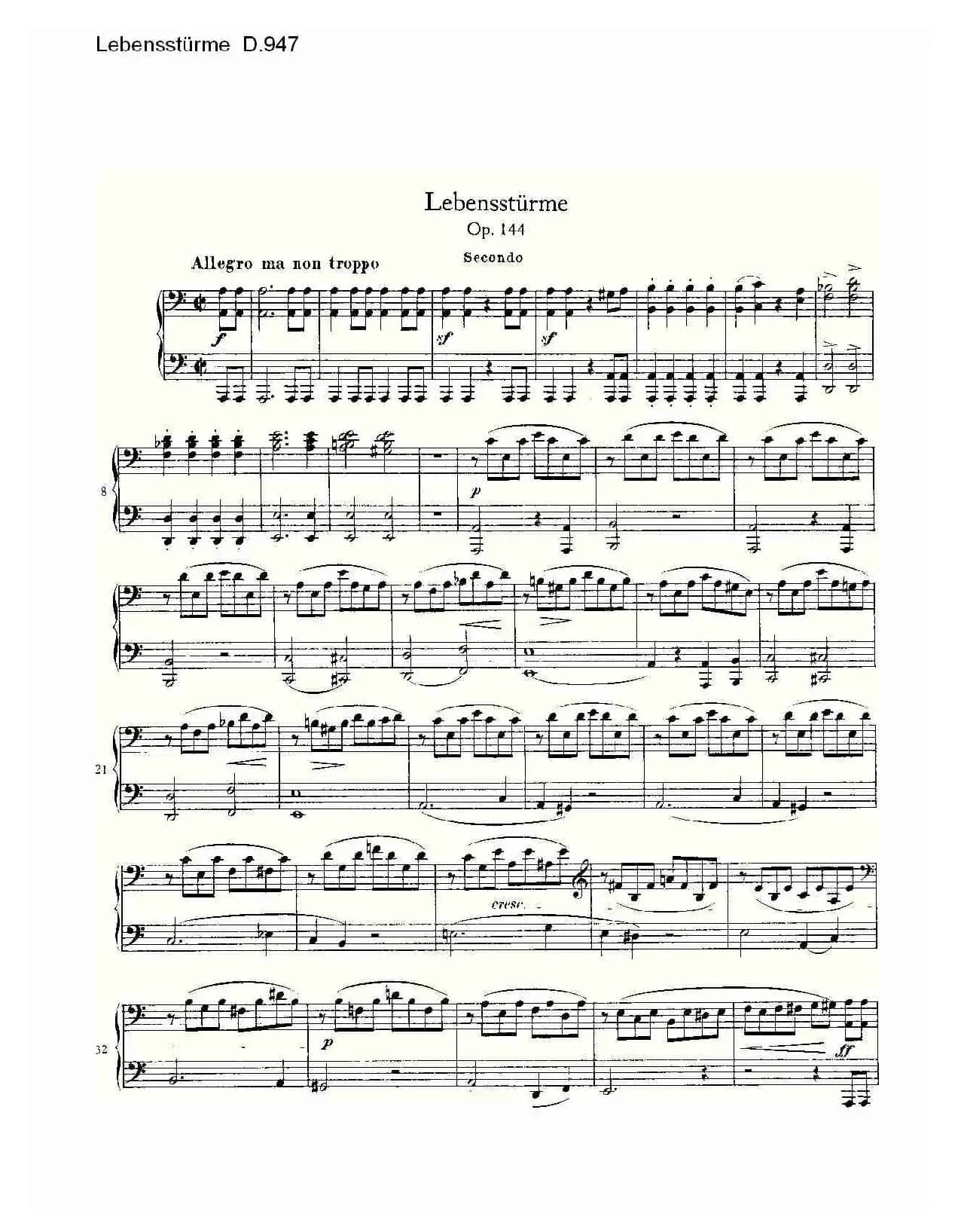 Lebensstürme D.947