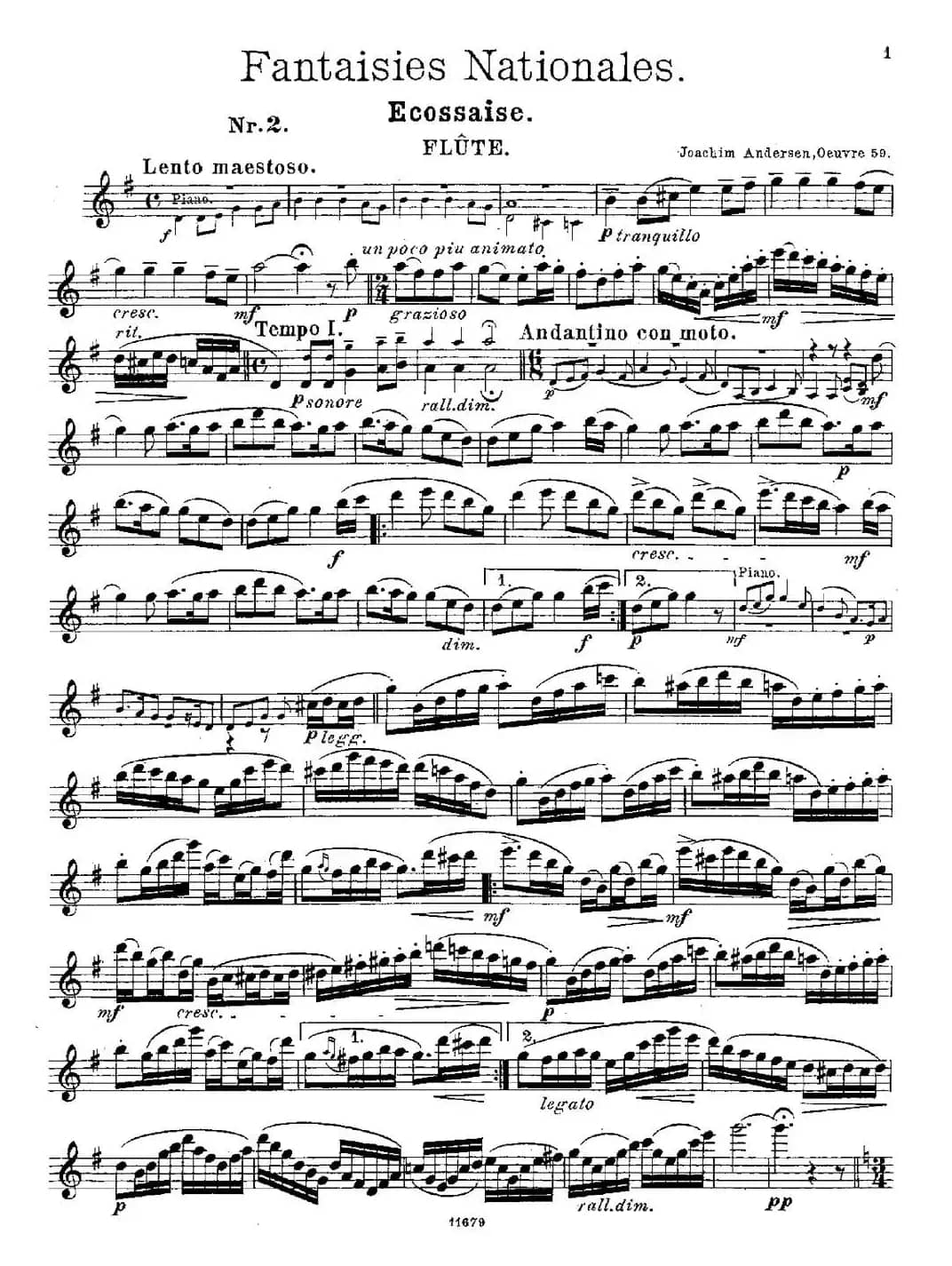 Fantaisies nationales. Ecossais. （Op.59 No.2）