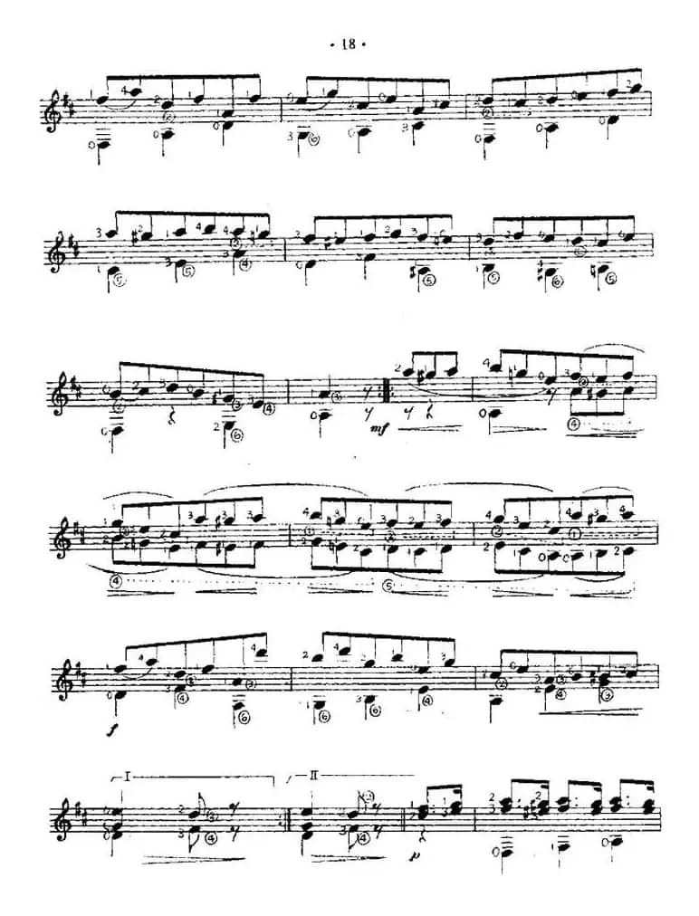 小步舞曲（西班牙吉他古典式独奏）