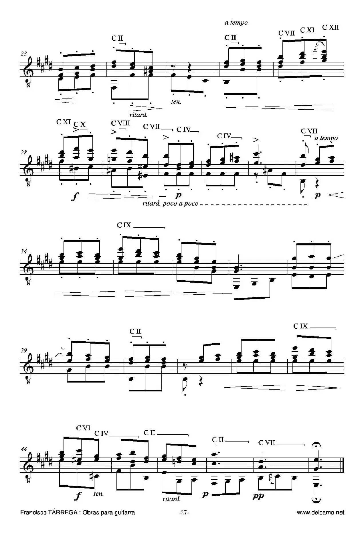 《塔雷加作品全集》第2部分（古典吉他）