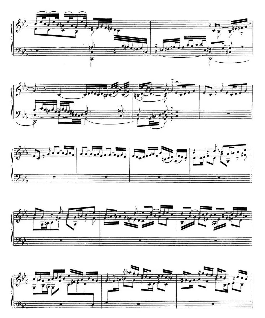 Toccata BWV 911（7首托卡塔·No.2 c小调）