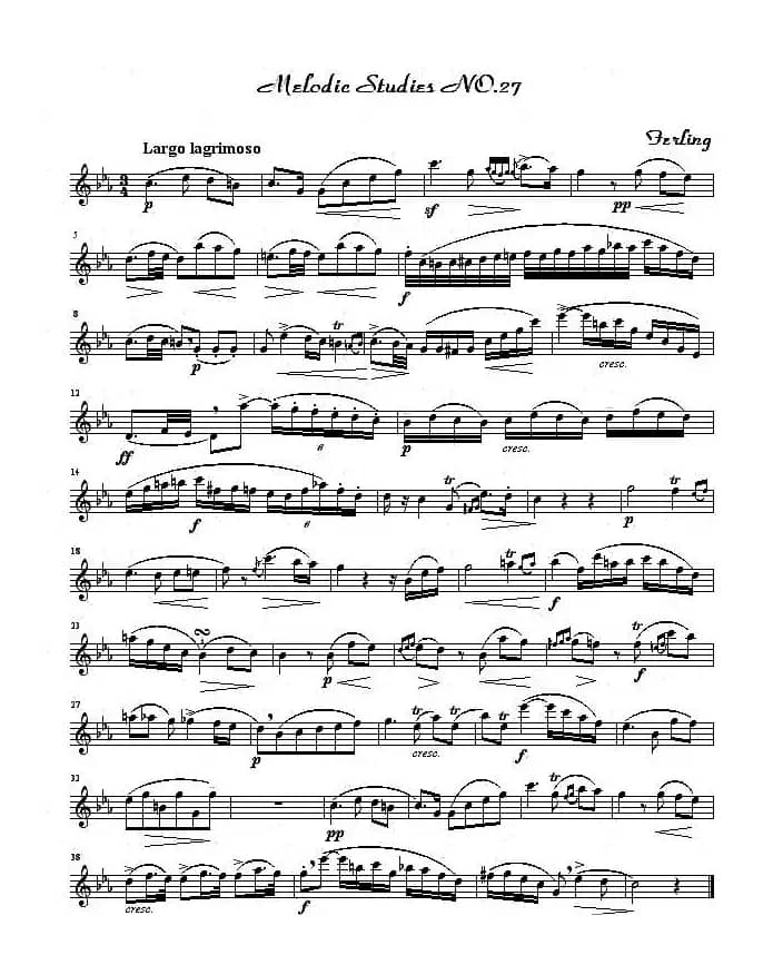 四十八首旋律练习曲之二十七