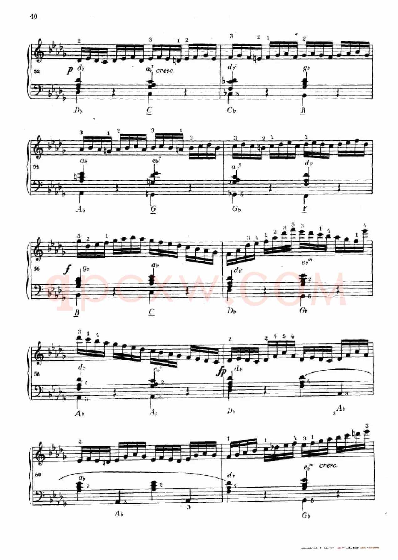《车尔尼手风琴练习曲集》第Ⅳ册（第7首）