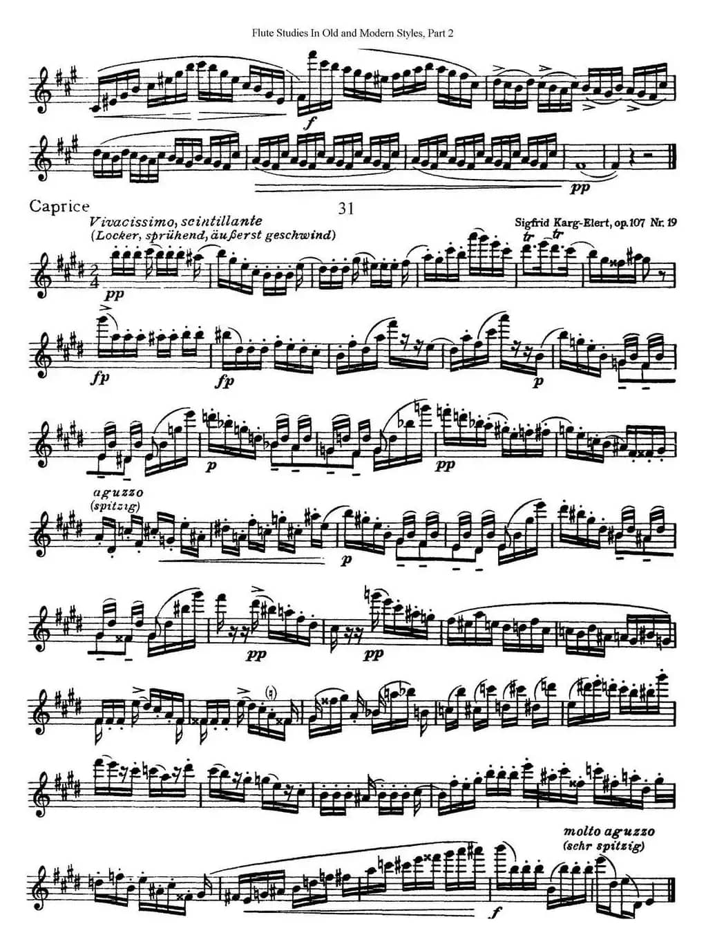 斯勒新老风格长笛练习重奏曲（第二部分）（NO.30-NO.31）