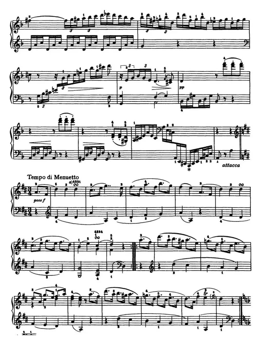 海顿 钢琴奏鸣曲 Hob XVI 33 in D major