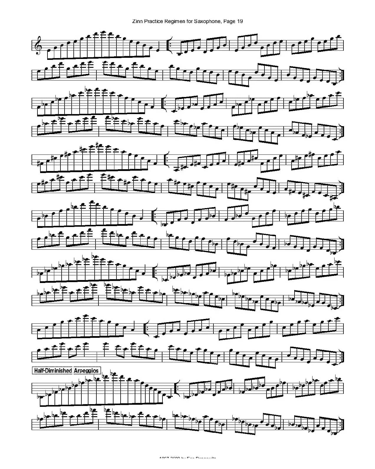 ZinnRegimenSax2009练习曲