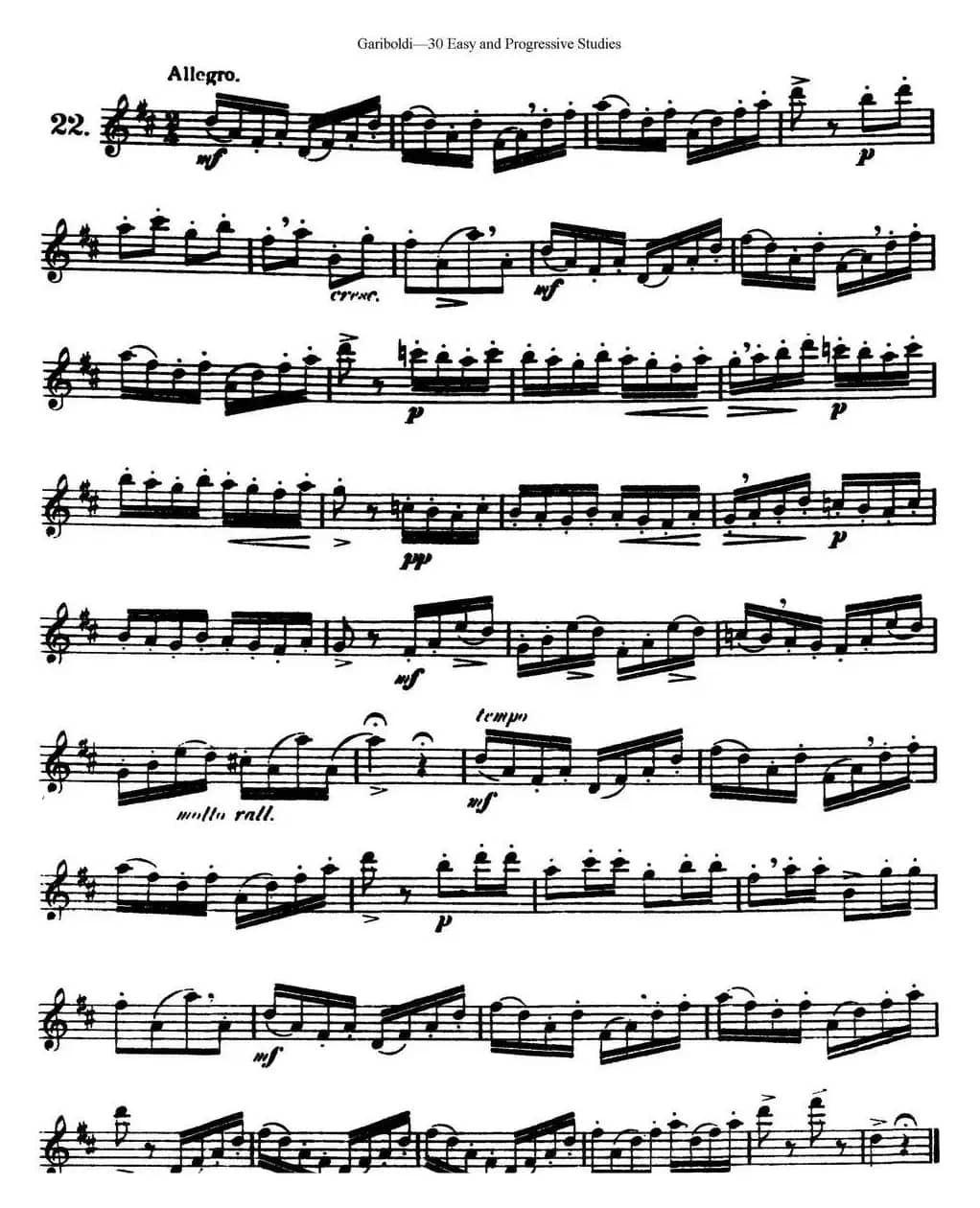 三十首基础及提高练习曲（NO.22）