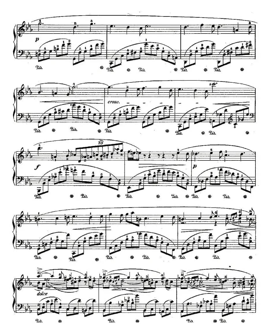 降E大调夜曲Op.55－2（Deux  Nocturnes）