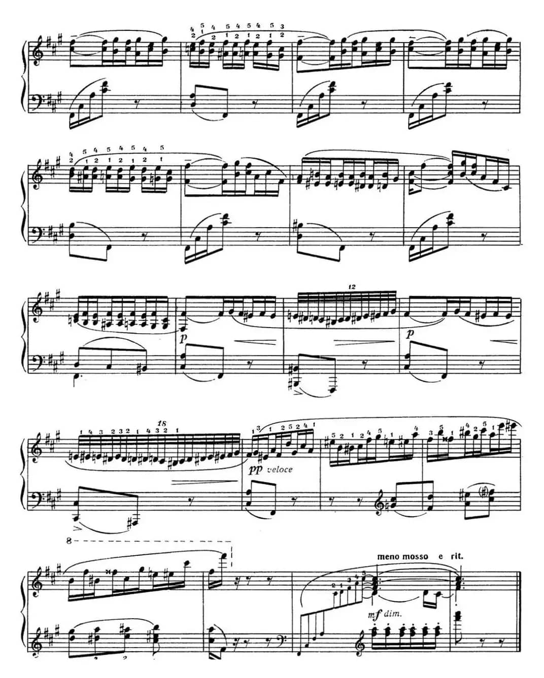 拉赫玛尼诺夫 音画练习曲11或12 Etudes tableaux Op.39 No.3