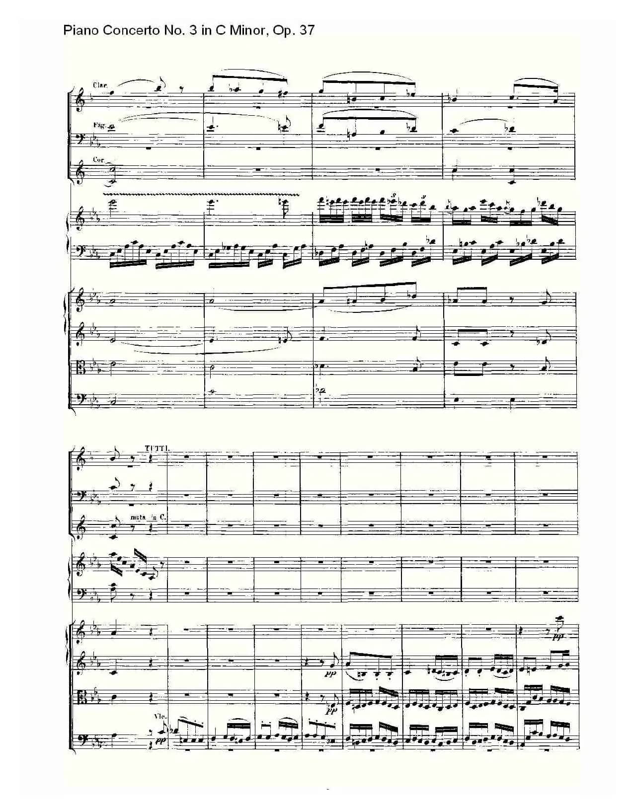 C小调钢琴第三协奏曲 Op.37  第三乐章