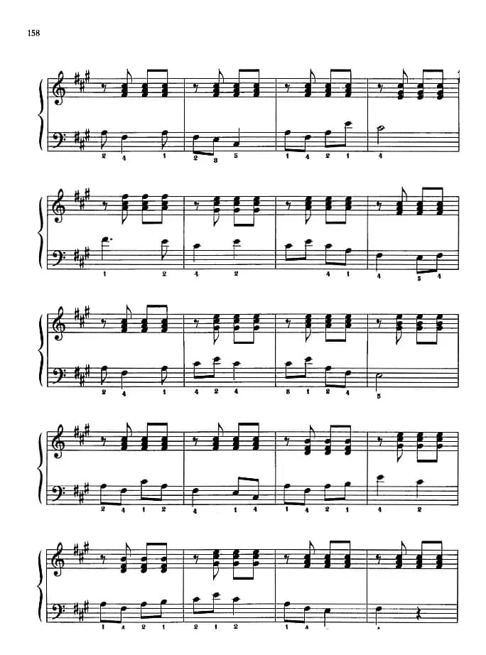 110首中国民歌钢琴小曲集：江西小调