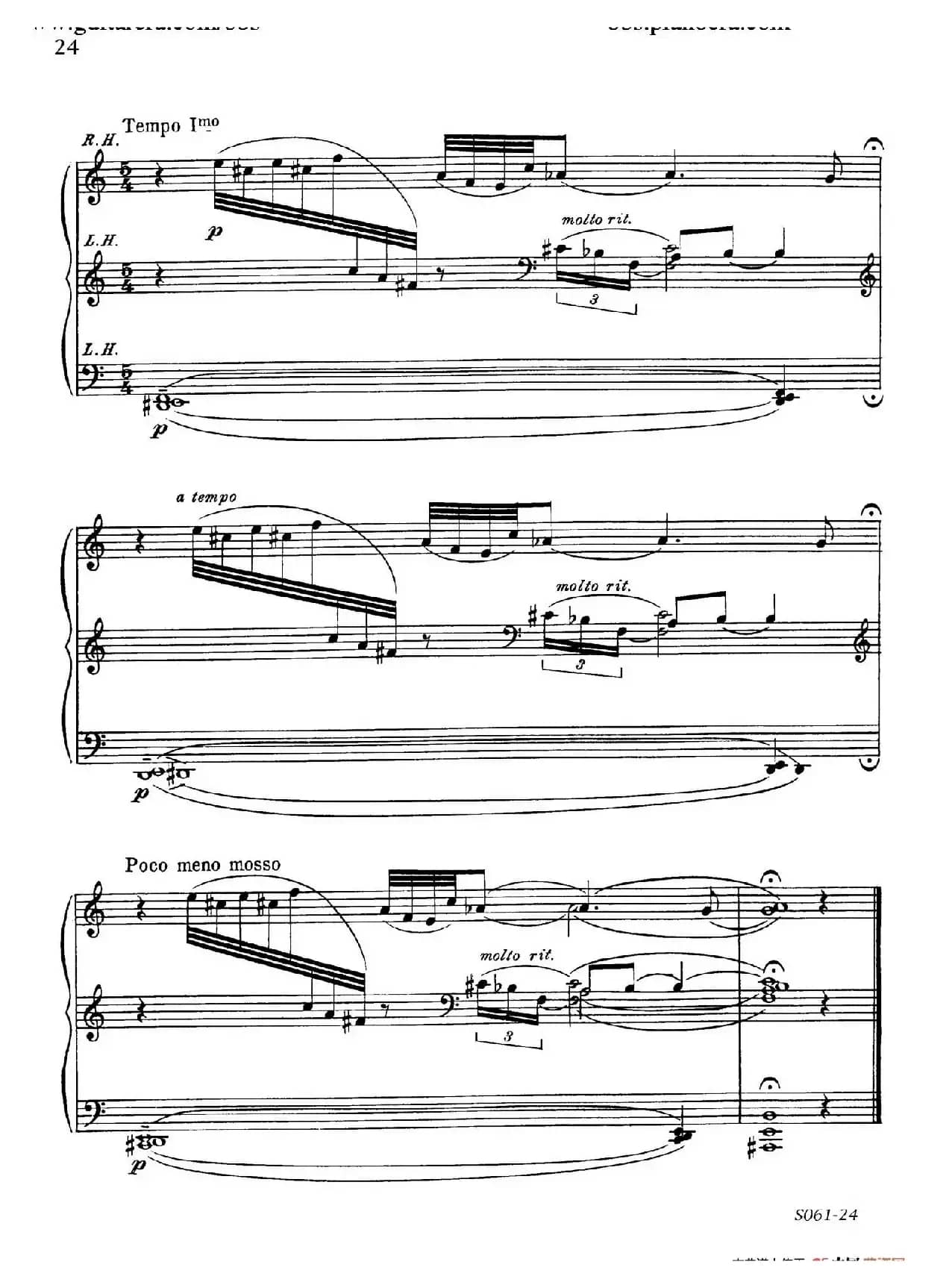 Poems of 1917 Op.41（1917之诗 5. 战争之夜的沉思）