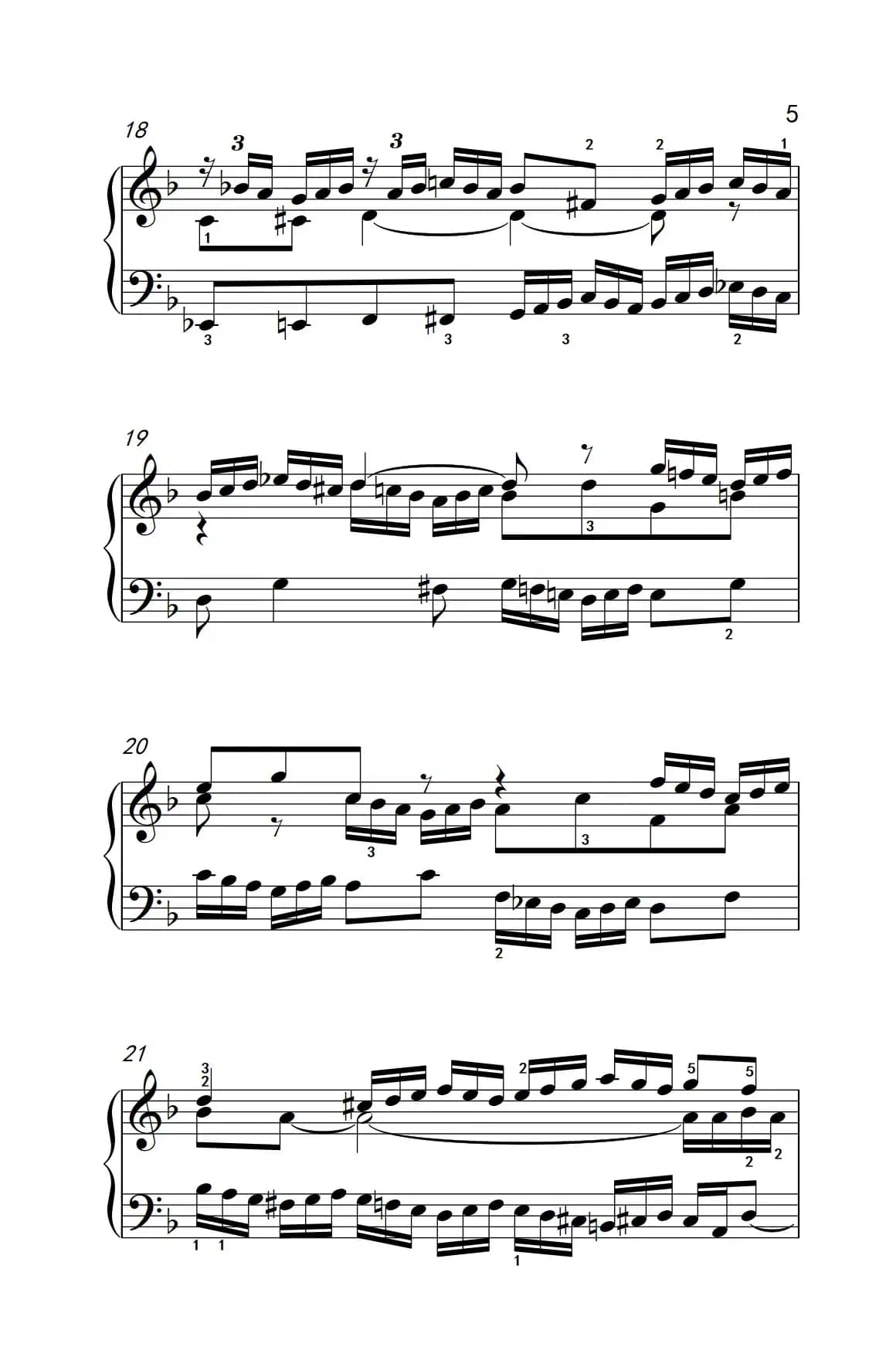 第八级1.d小调赋格曲（中央音乐学院 钢琴（业余）考级教程 7-9级）