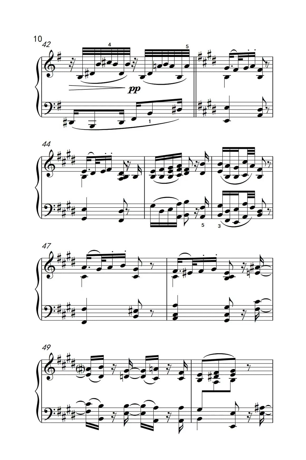 奏鸣曲 Opus 2 Nr.3 第二乐章（贝多芬奏鸣曲集 1）