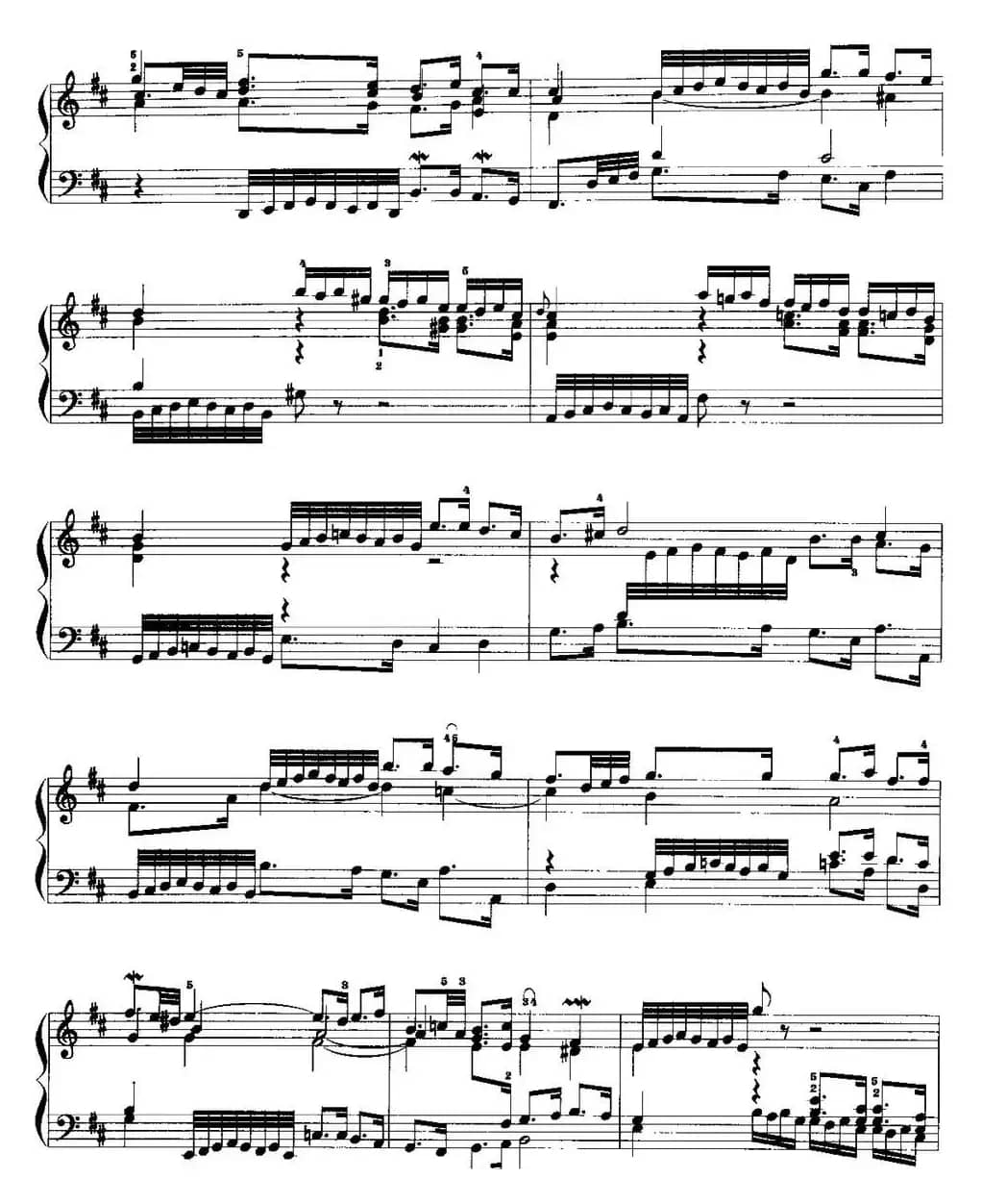 手风琴复调作品：D大调前奏曲与赋格