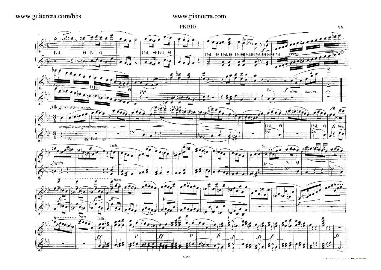 Piano Concerto No.2 in f Minor Op.21（f小调第二钢琴协奏曲·四手联弹版）