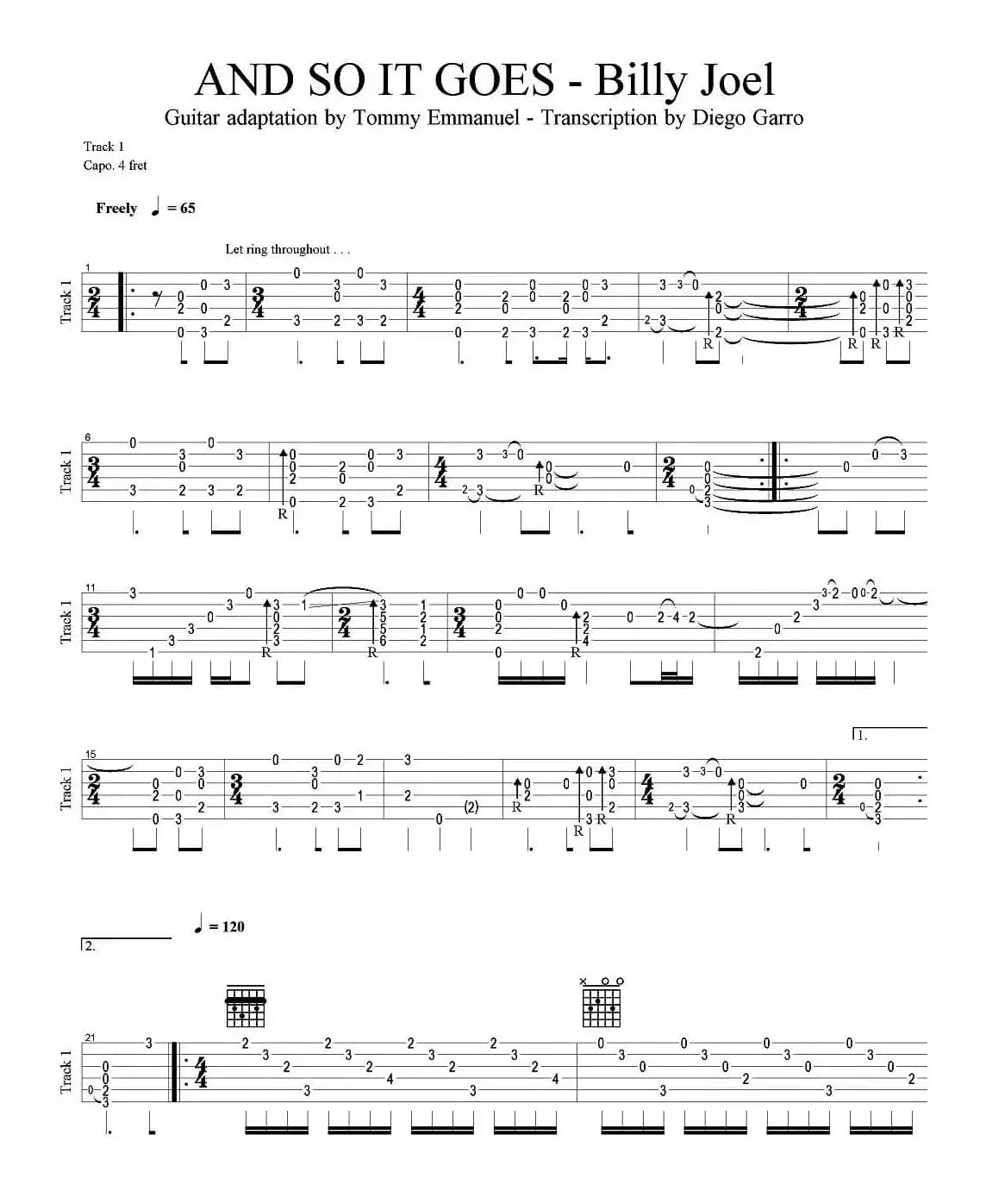 tommy emmanuel：and so it goes（指弹吉他）