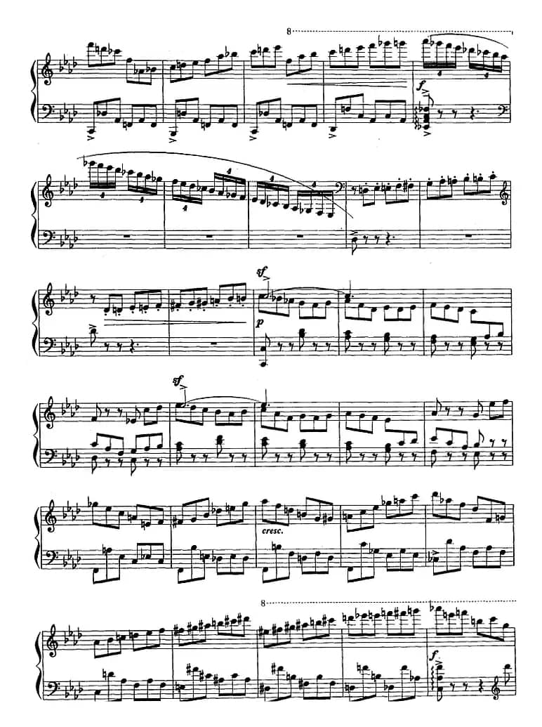 现代钢琴曲：7、即兴曲（Op.31，No.27）