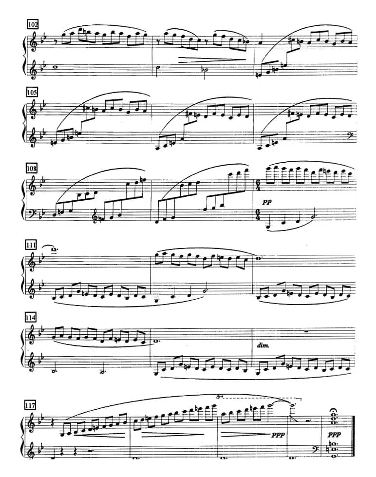 钢琴教程第八级 中外乐曲（山泉）