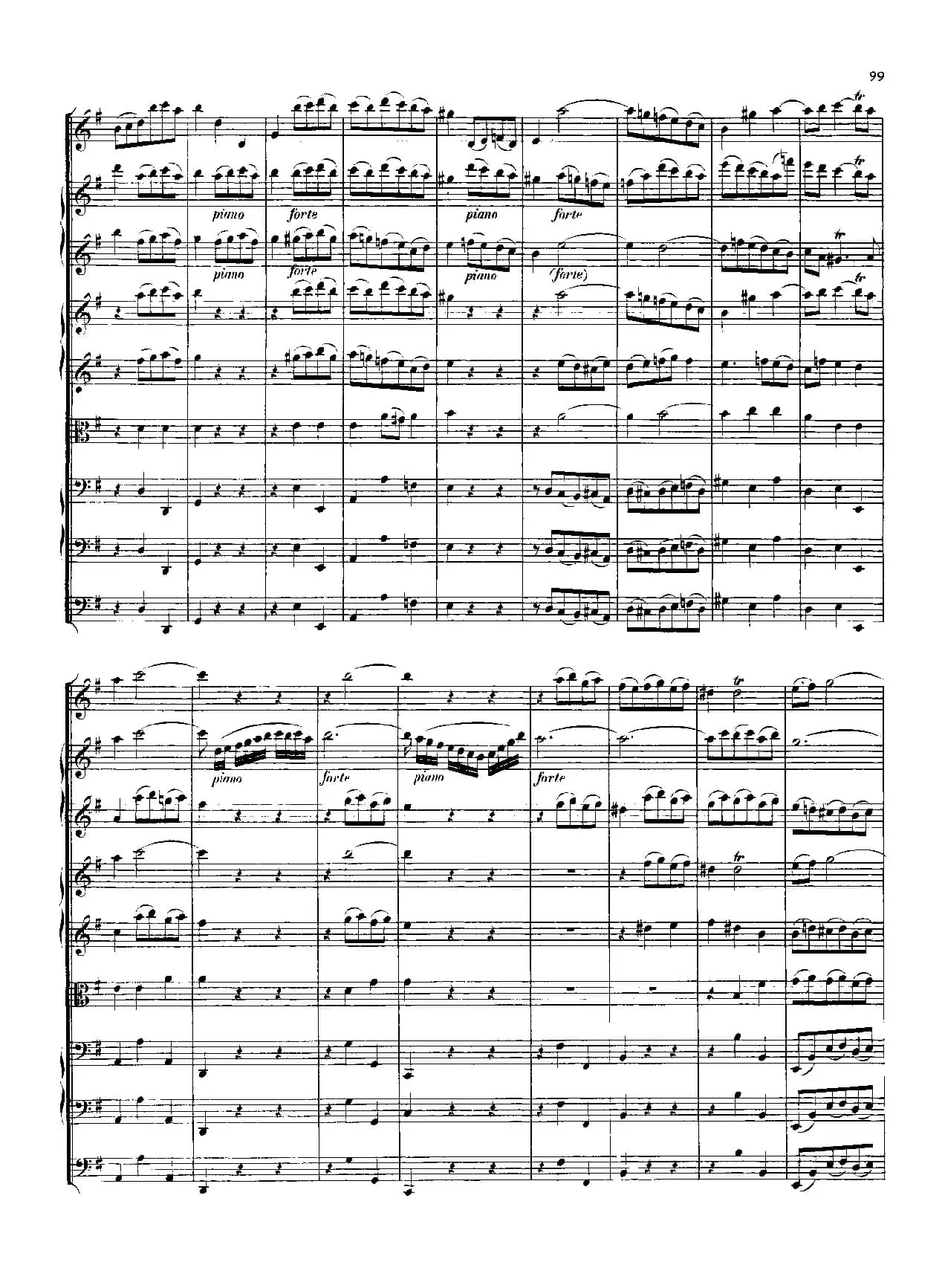 勃兰登堡第四协奏曲（弦乐合奏总谱）