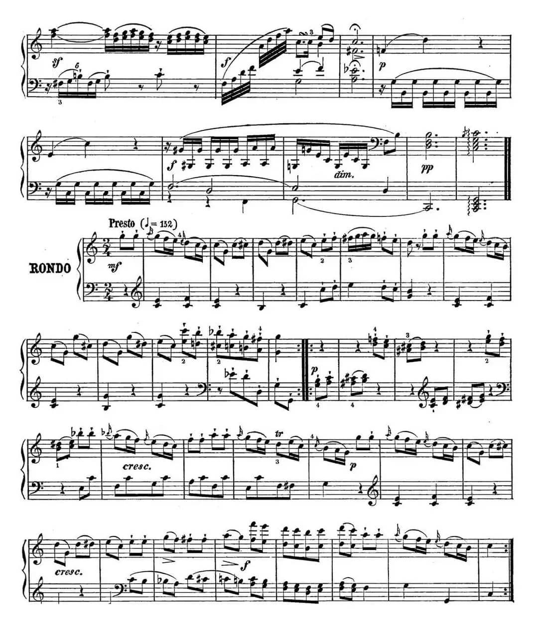 海顿 钢琴奏鸣曲 Hob XVI 48 in C major