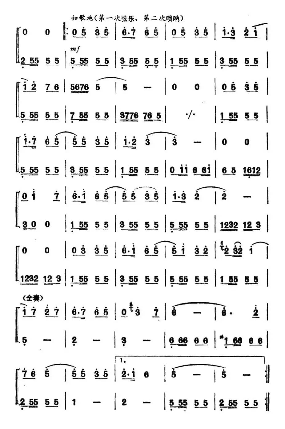 送粮路上（合奏）