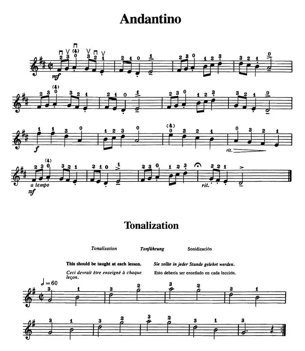 铃木小提琴教材第一册（Suzuki VIOLIN PART VOLUME 1）