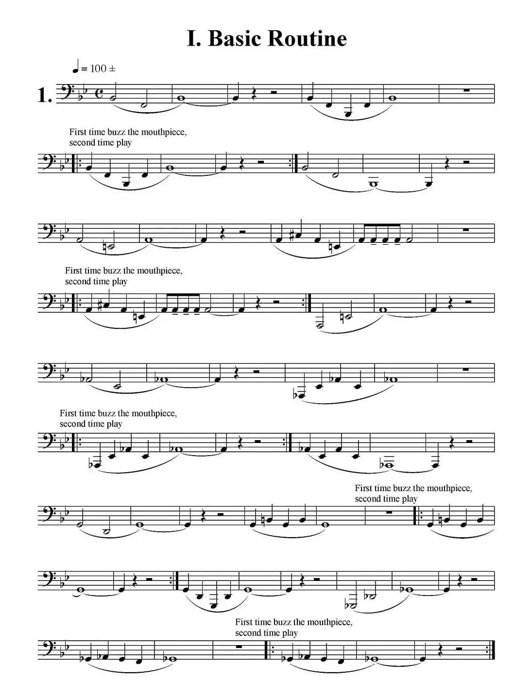 BB-flat大号每日练习第一部分：基础练习