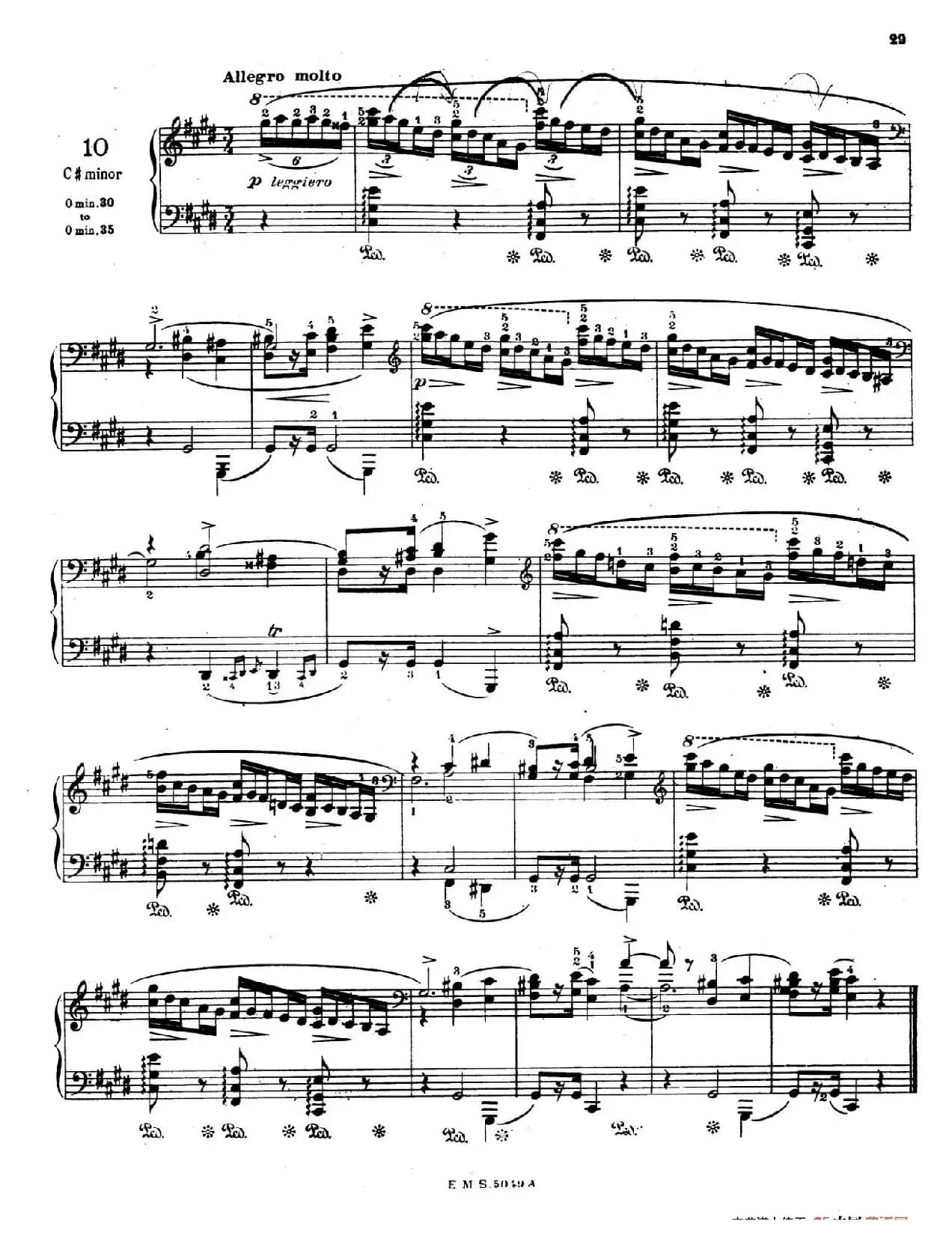 Preludes Op.28（24首前奏曲·10）