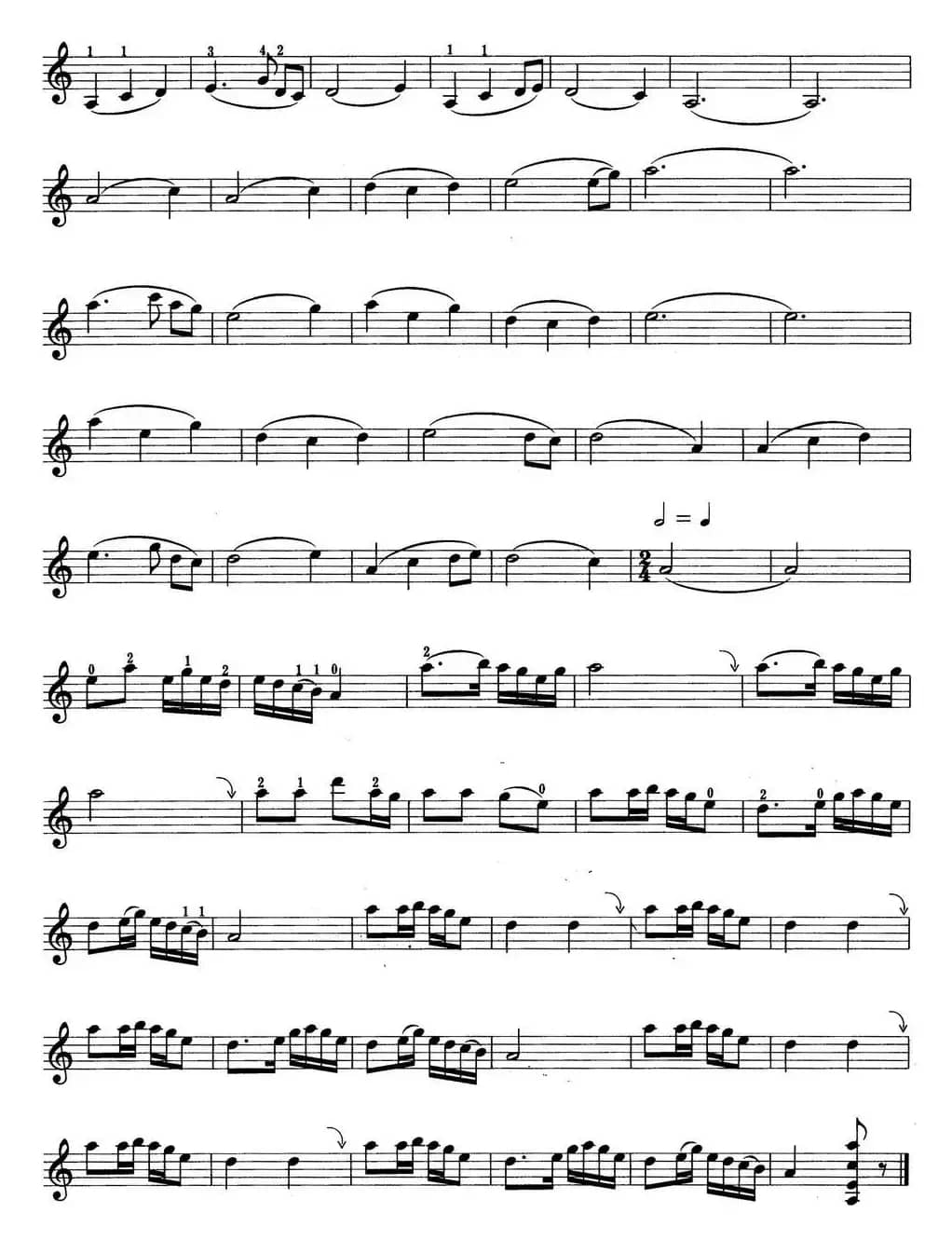 小提琴考级第四级：中国乐曲（6首）