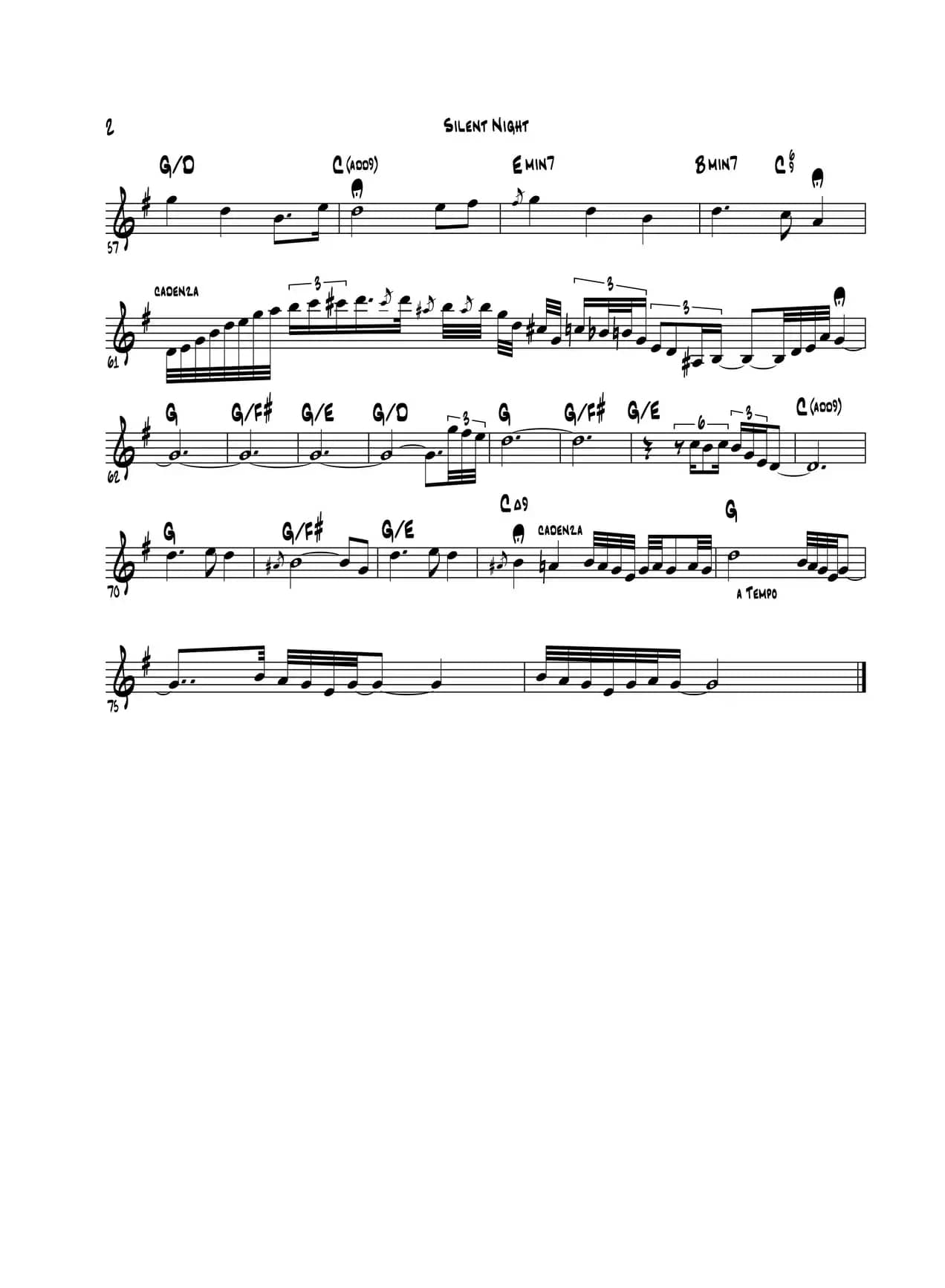 Silent Night（高音萨克斯）