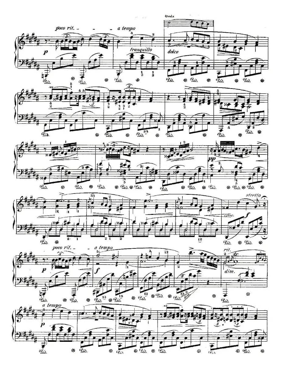 B大调夜曲Op.32-1（Deux  Nocturnes）