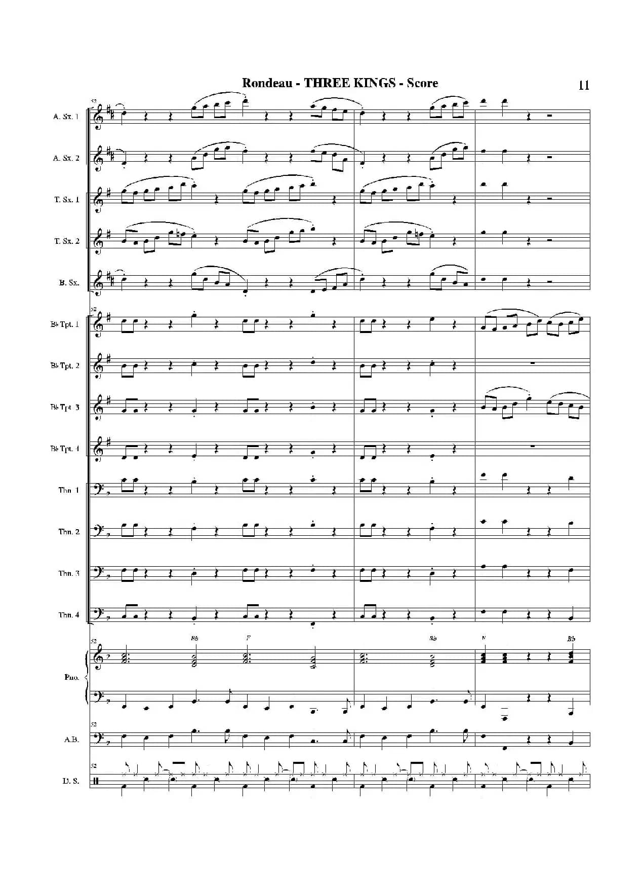 THREE KINGS（总谱）