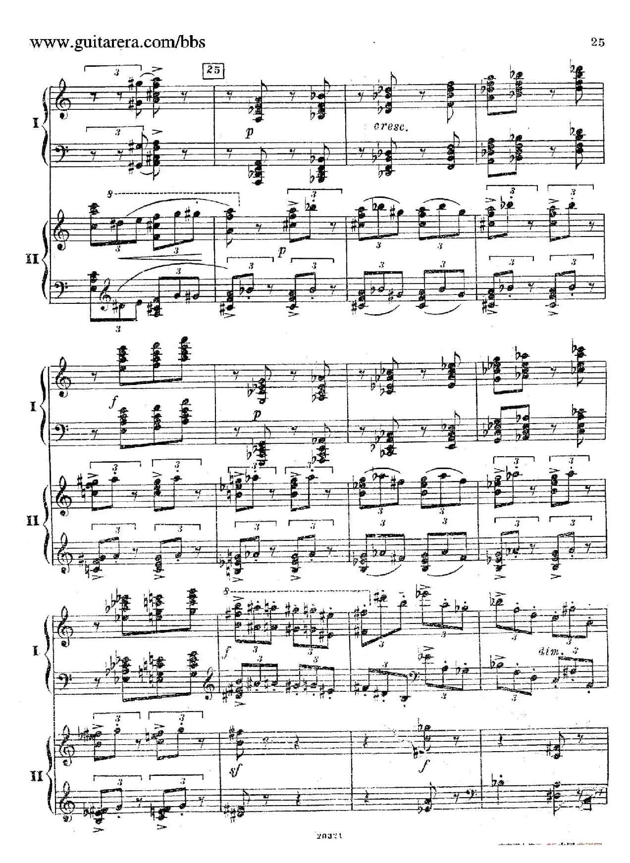 Rhapsody On A Theme Of Paganini Op.43（帕格尼尼主题狂想曲·双钢琴）（P21——40）