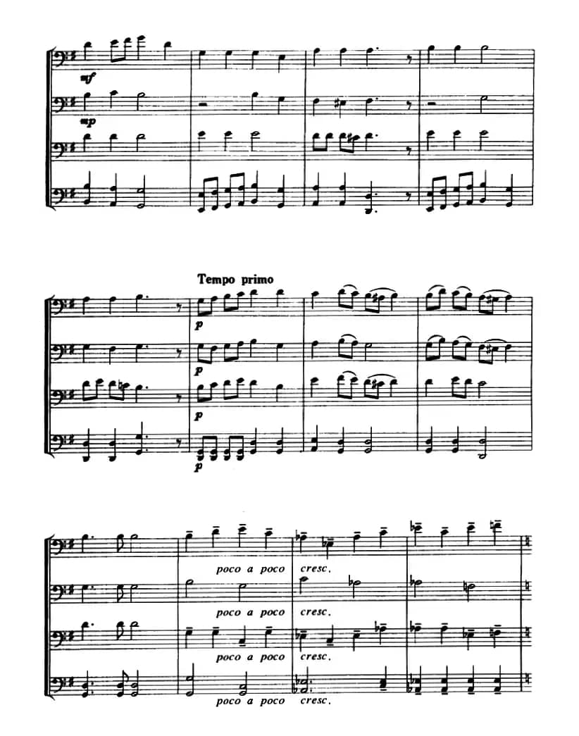 半个月亮爬上来（长号四重奏）