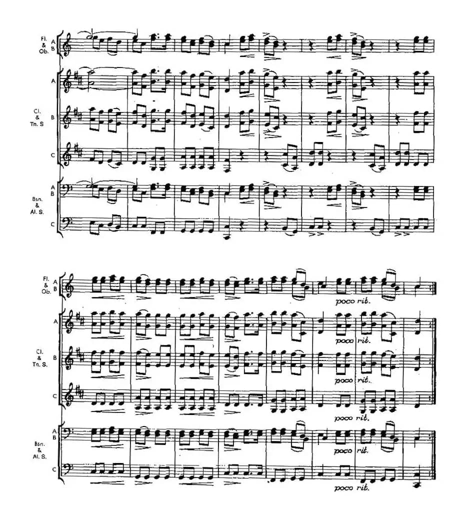 全民万岁（木管乐器三重奏）