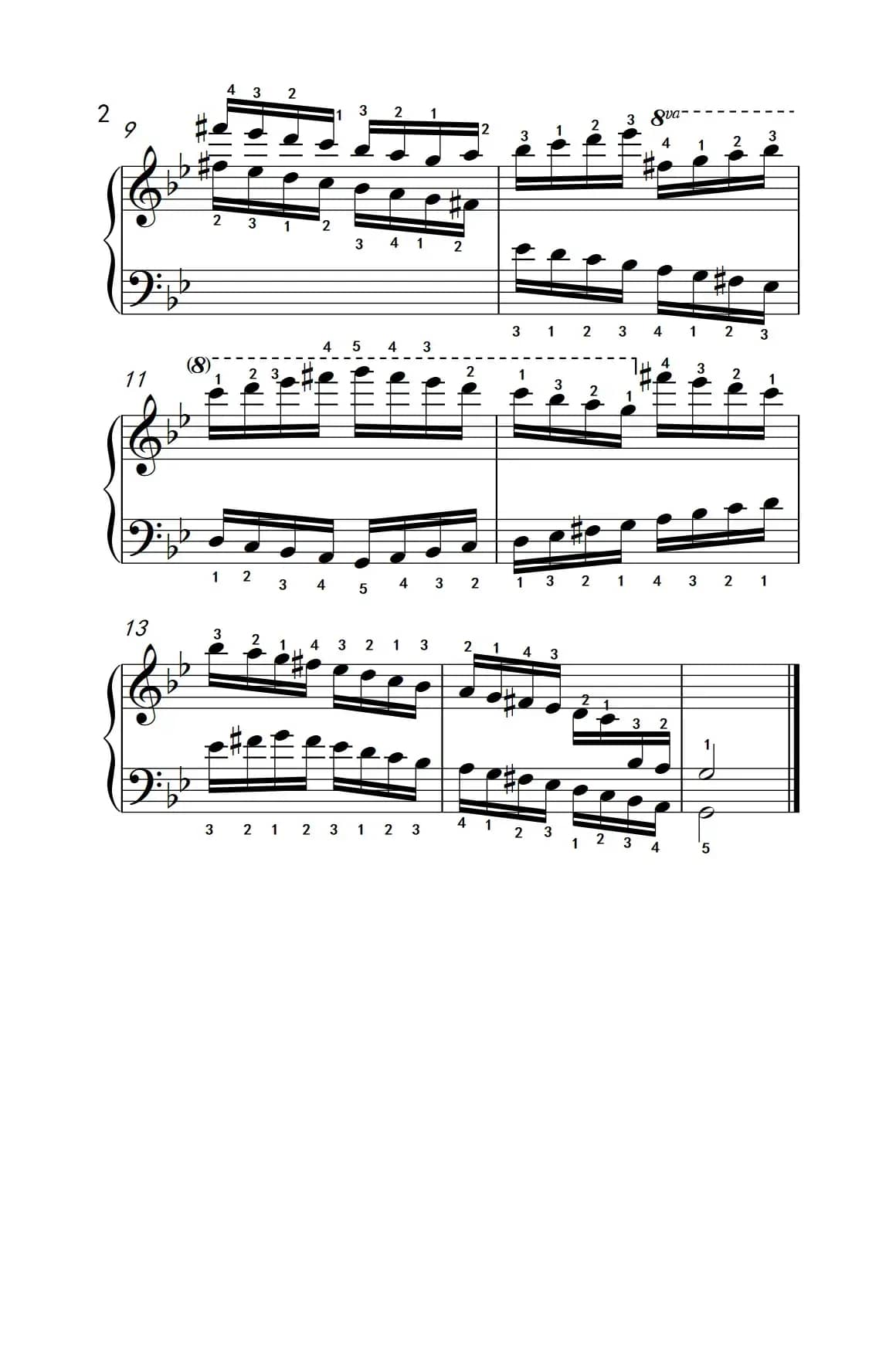 第九级10.g和声小调音阶（中央音乐学院 钢琴（业余）考级教程 7-9级）