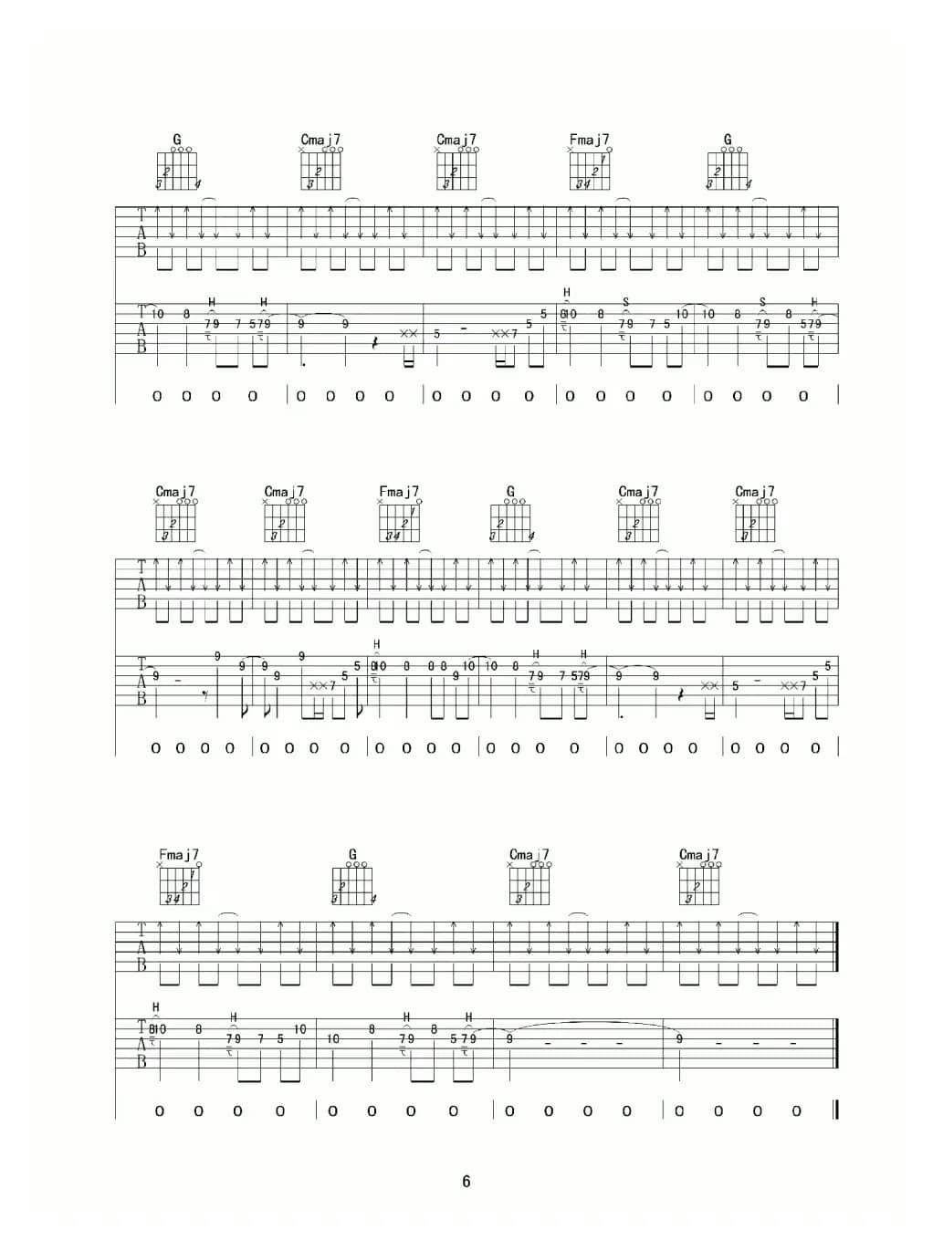 李白（李荣浩词曲、乐行者记谱版）