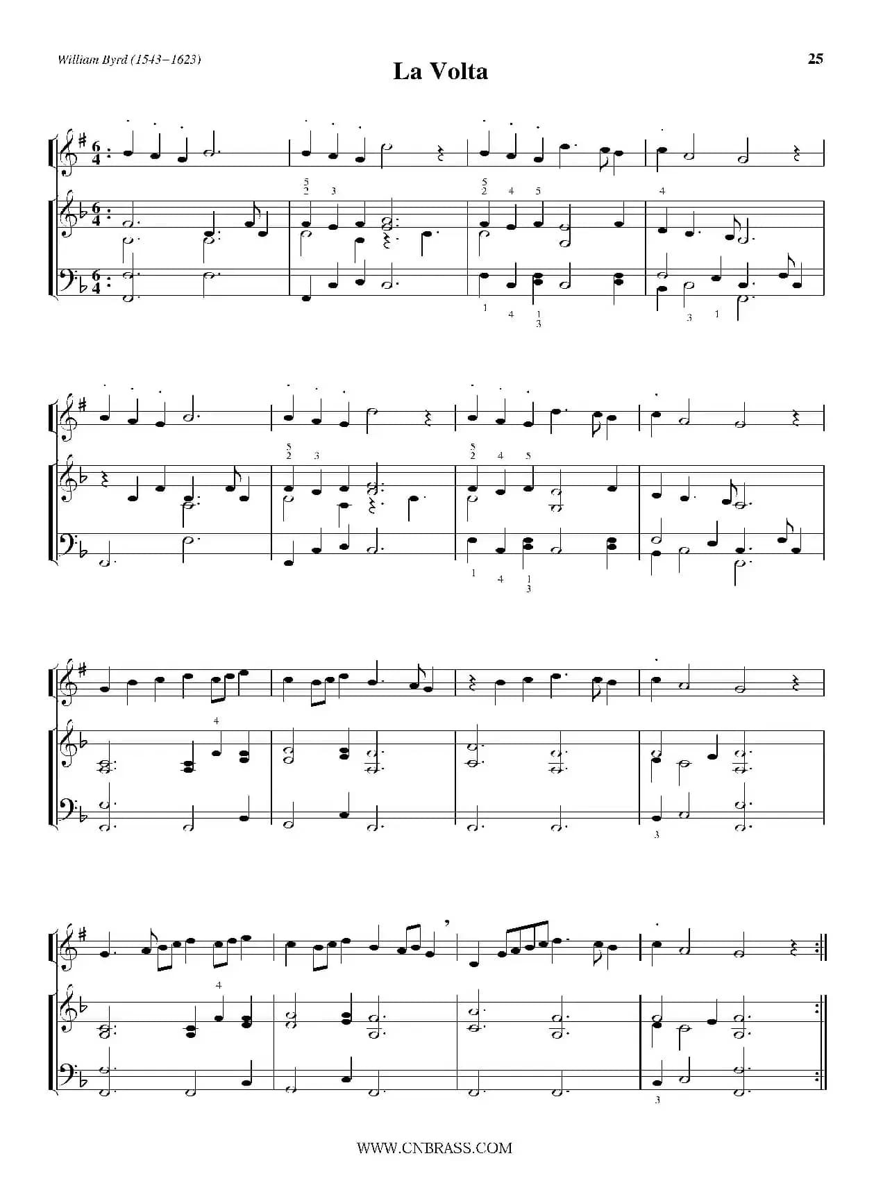 La Volta（小号+钢琴伴奏）