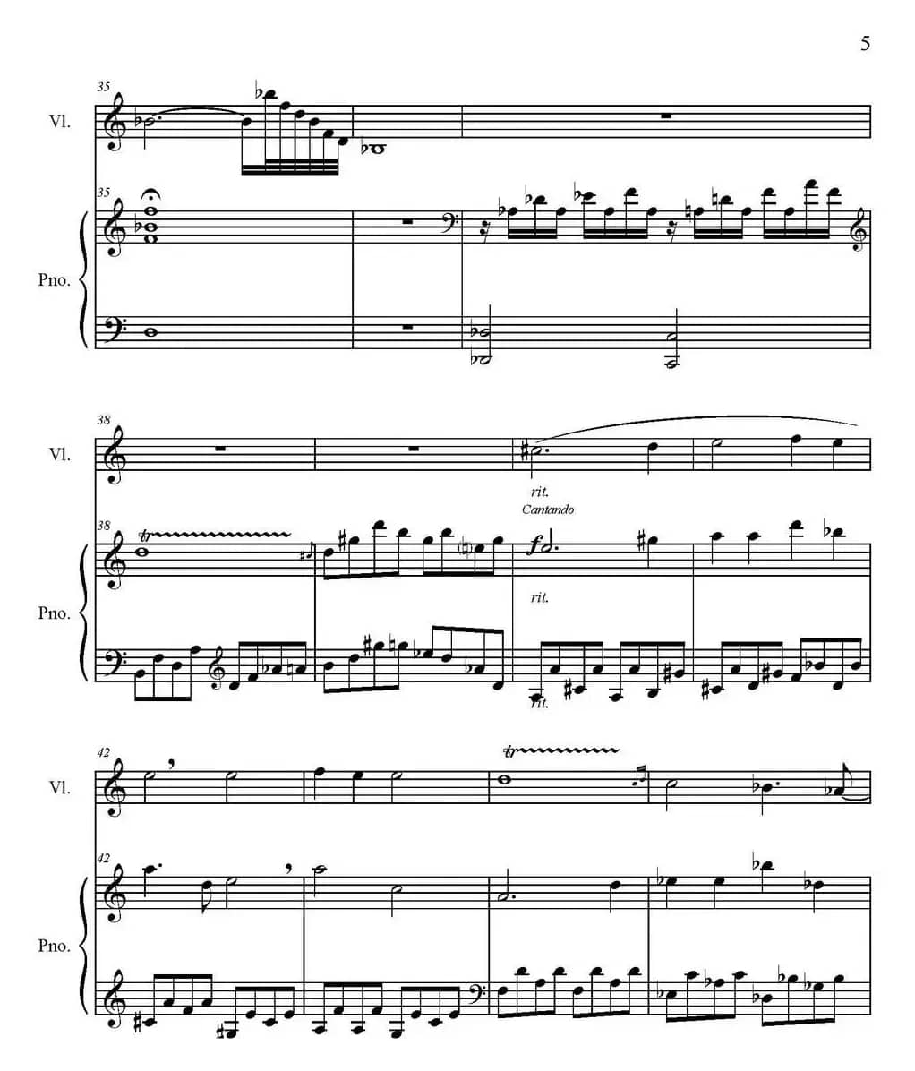 Sonate Verte（1-Prelude、小提琴+钢琴伴奏）